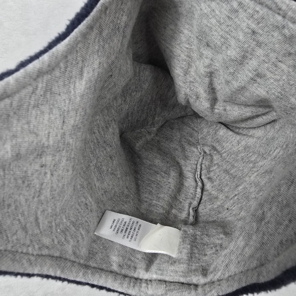 Baby Gap Size 6-12 Months‎ Navy Blue Gray Winter Hat Quilted Ears